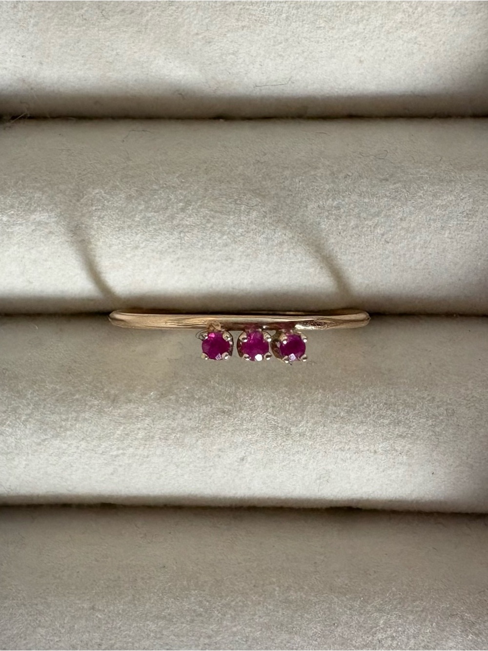 Catbird pink sapphire ring
